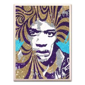 Jimi Hendrix Purple Haze Art Icons Glitter
